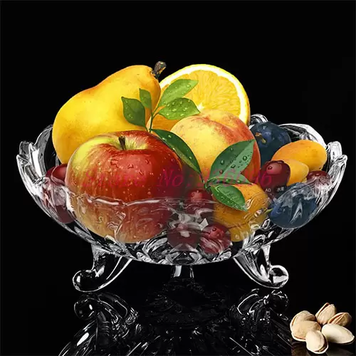 Porte fruits en verre