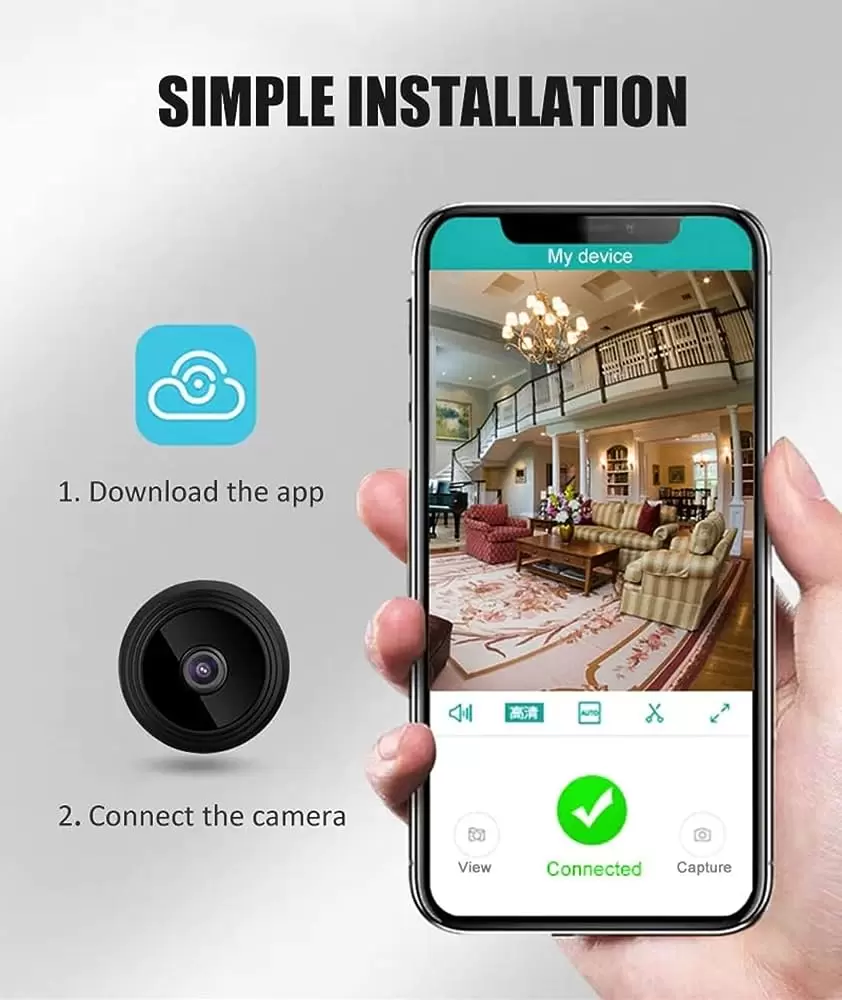 Mini camera de surveillance wifi