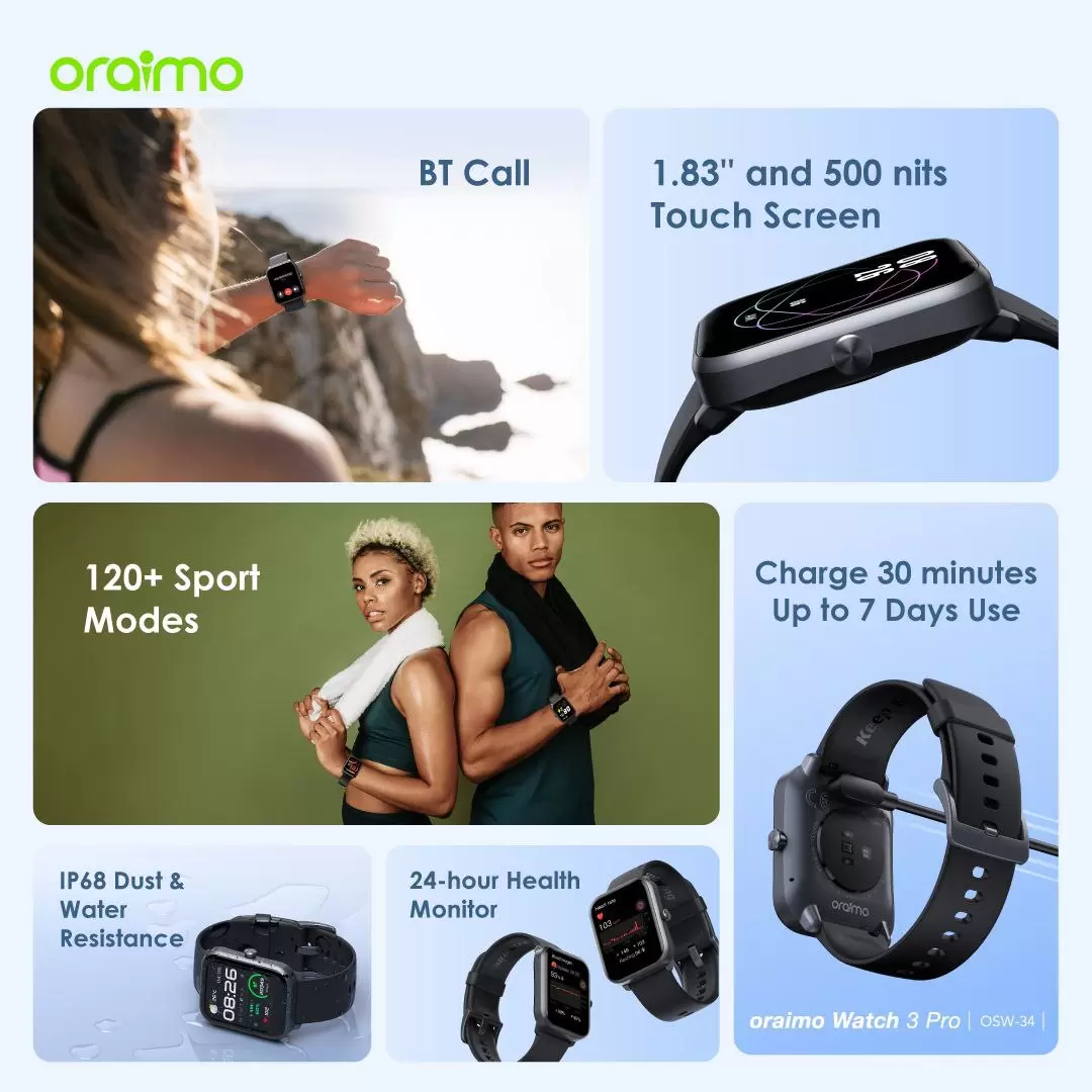 Oraimo watch 3 pro