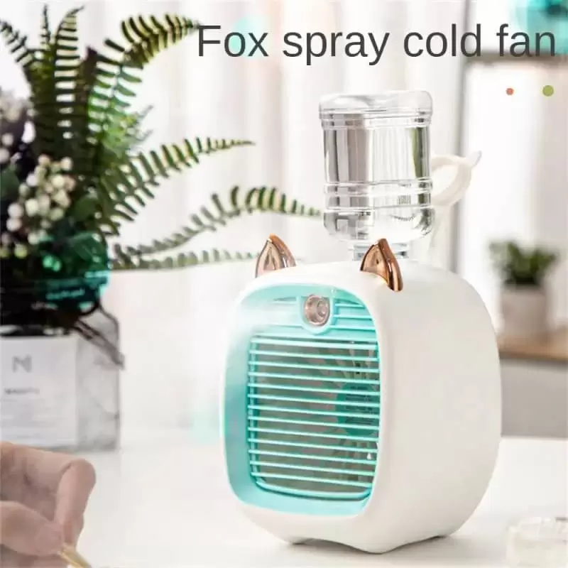 *Mini climatiseur portable, ventilateur de bureau, humidificateur, supporter ficateur, 3 vitesses, 2 modes de pulvérisation, USB, ventilateur de table, voiture, maison, A, 1200mAh 